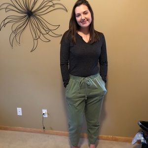 GAP GREEN JOGGERS